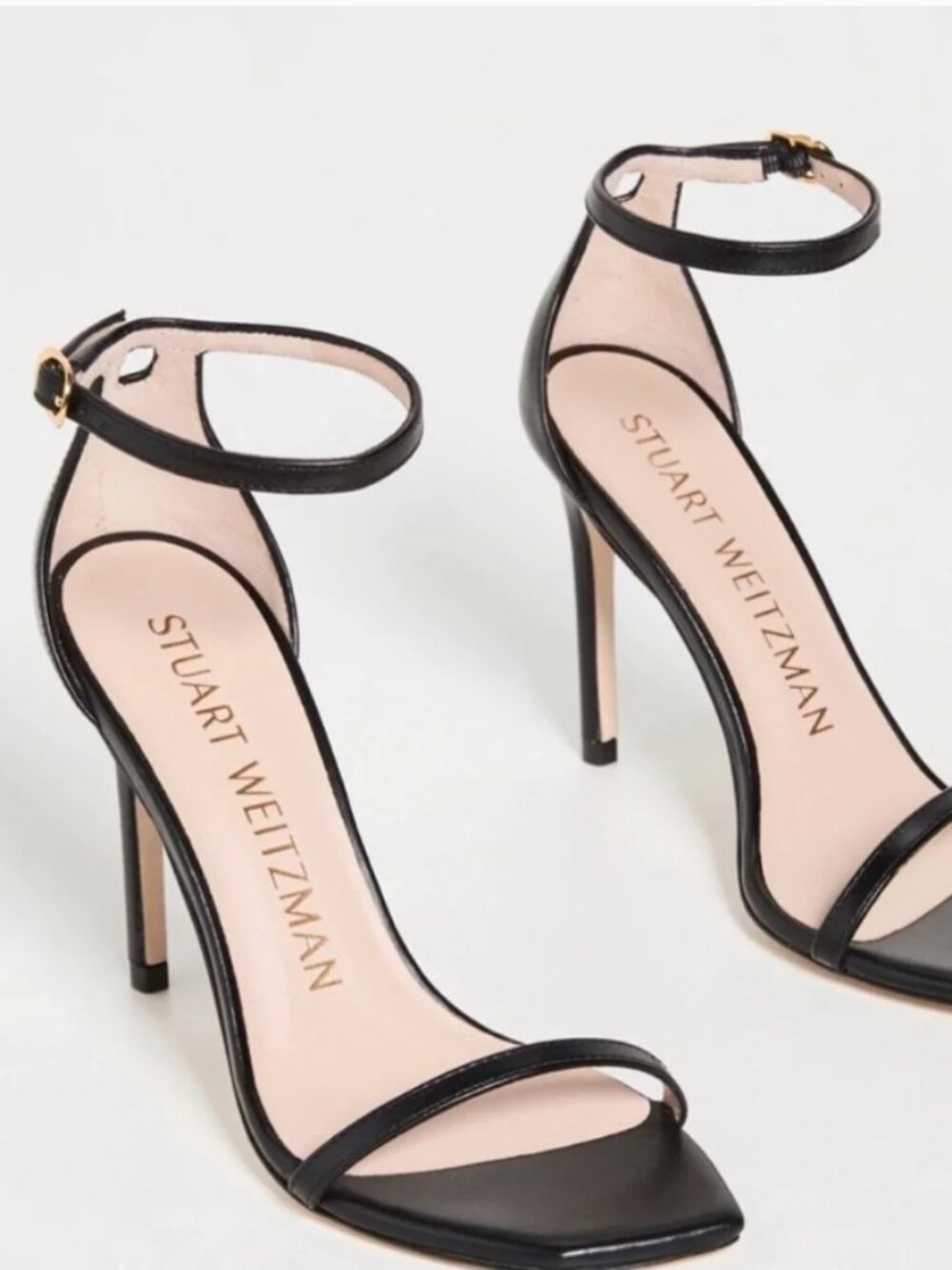 NWOB Stuart Weitzman Black Patent Leather Sandals in Black, size 6 - Never Worn